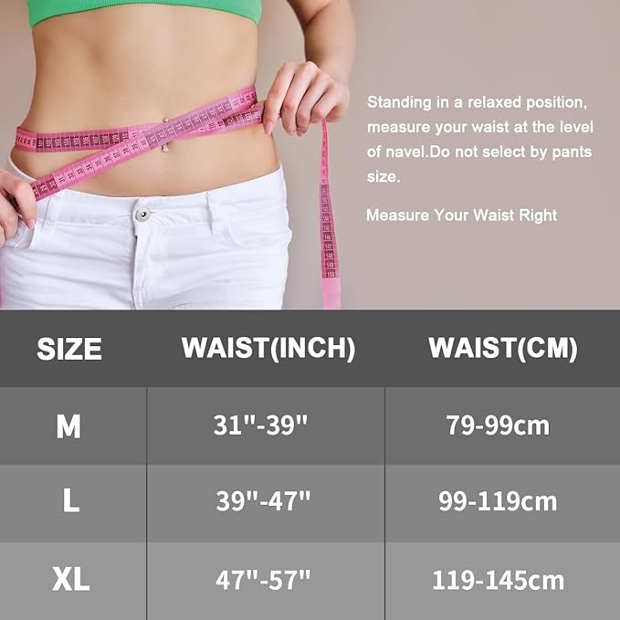 Cordless Heating Pad Back Massager Brace for Lower Back Pain Relief, Heated Back Brace Vibration Wrap with Rechargeable Battery, Warmer Lumbar Support Belt with Massage for Cramps (L)