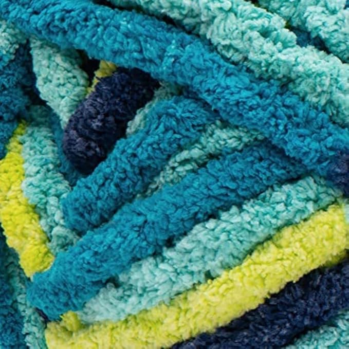Bernat Blanket Extra Seaside Brights Yarn - 2 Pack of 300g/10.5oz - Polyester - 7 Jumbo - 97 Yards - Knitting/Crochet