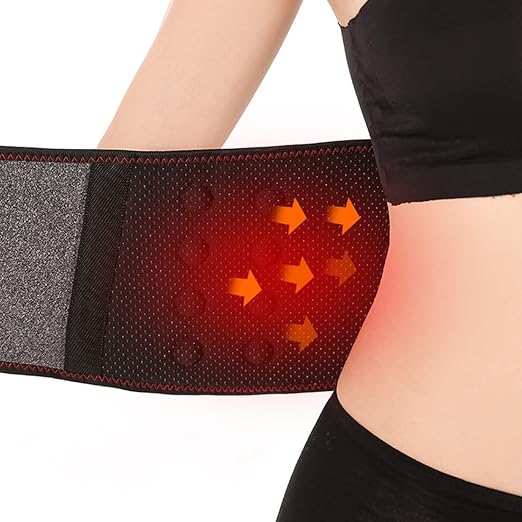 Heating Lower Back Brace Cordless Back Support Belt for Pain Relief Heated Waist Belt Wrap with Heating Pad Adjustable Lumbar Support for Men Women Waist Protection Herniated Disc Scoliosis Sciatica