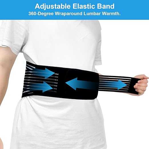 Back Support with Magnet, Tourmaline Magnetic Back Braces for Lower Back Pain Relief, Self Heating & Soothing Back Support Belt, Lumbar Support Belt for Herniated Disc/Sciatica (Small)