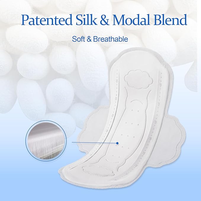 Ultra-Thin Sanitary Pads, Regular Daily Pad for Women, Breathable & Unscented Period Pads with Wings, Long-Lasting Freshness Feminine Care Menstrual Pad - 32 Count