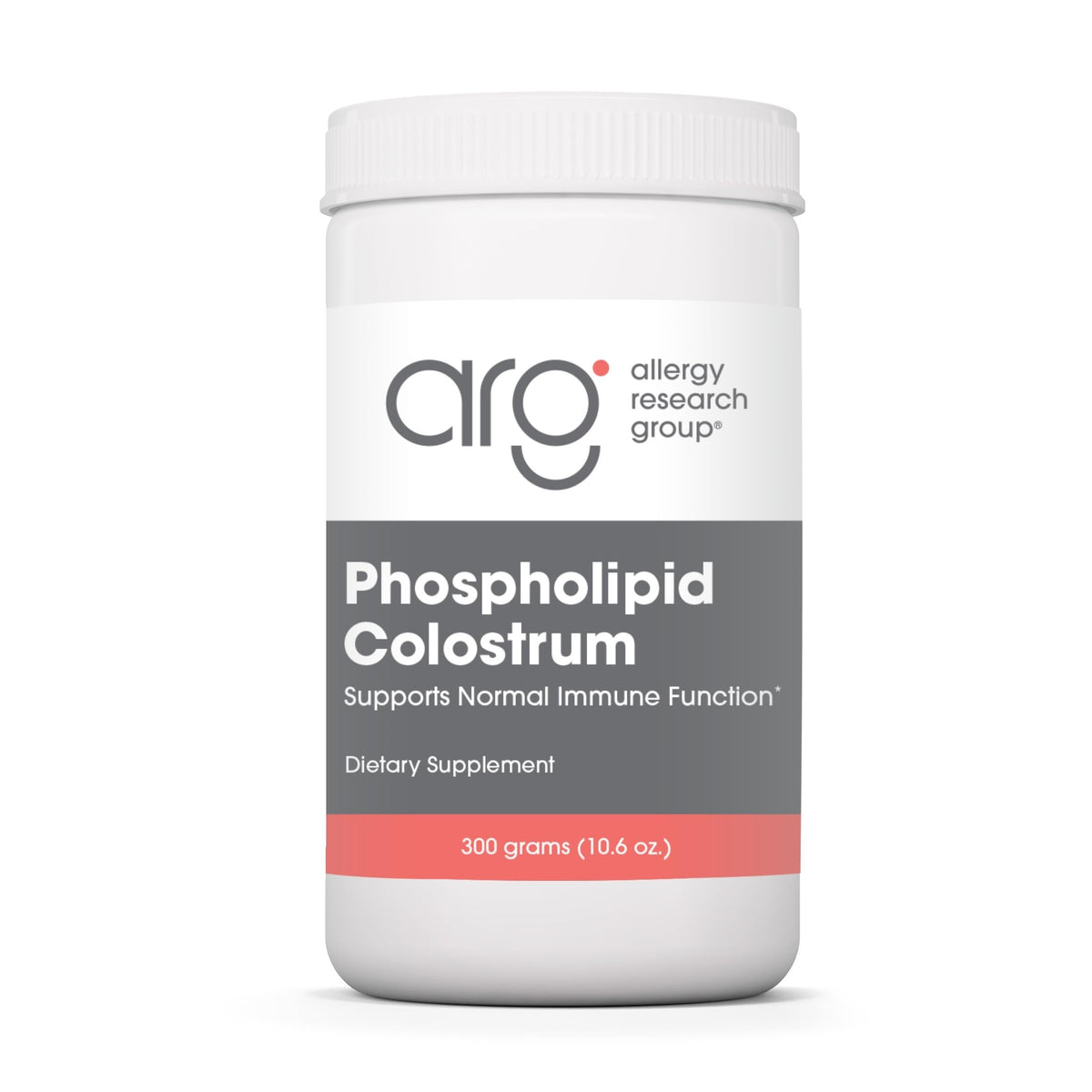 Allergy Research Group ARG Phospholipid Colostrum Powder - Bovine Colostrum Supplement - Immune & Gut Health Support - Sunflower Phospholipid Delivery - Hypoallergenic - 60 Servings - 300 g