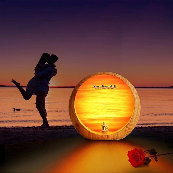 mamre Golden Sunset Lamp Gifts Idea Anniversary Valentine’s Birthday Mother's Day Gifts Home Decoration Unique Table Lamp Gift