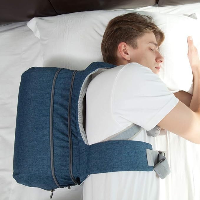 Model 2024 Side-Sleeping Backpack from WoodyKnows, Alleviates Snoring and Sleep Issues Caused by The Back-Sleeping Position, Anti Snoring Solution, Snore Aid Device (L)