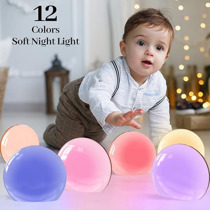 Meditation White Noise Sound Machine with 30 Soothing Sounds 12 Colors Night Light 10 Brightness Levels 32 Volume Level 4 Timers and Memory Function Sleep Machine for Baby Kids Adults (Wood Grain)