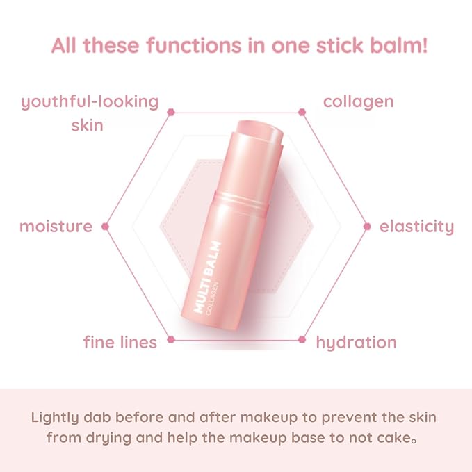 【LAB factory】 Multi Balm(Collagen) Facial Moisturizer Stick | All-in-One Hydrating Balm, Eye Cream, Neck Cream (2ea)