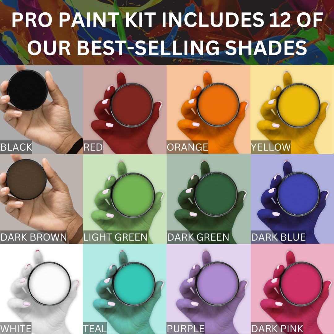 Mehron Makeup Paradise Makeup AQ ProPalette - 12 Colors