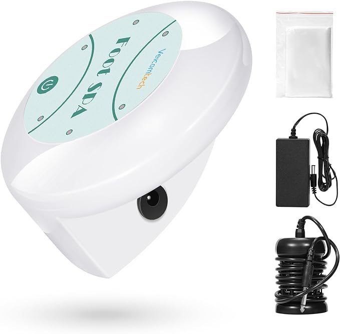 Portable Ionic Detox Foot Bath Machine, Ionic Detox Foot Spa Chi Cleanse with 5 Liners for Home Use Spa Club Salon or Holiday Travel Gift US Stock(Tub not Include)