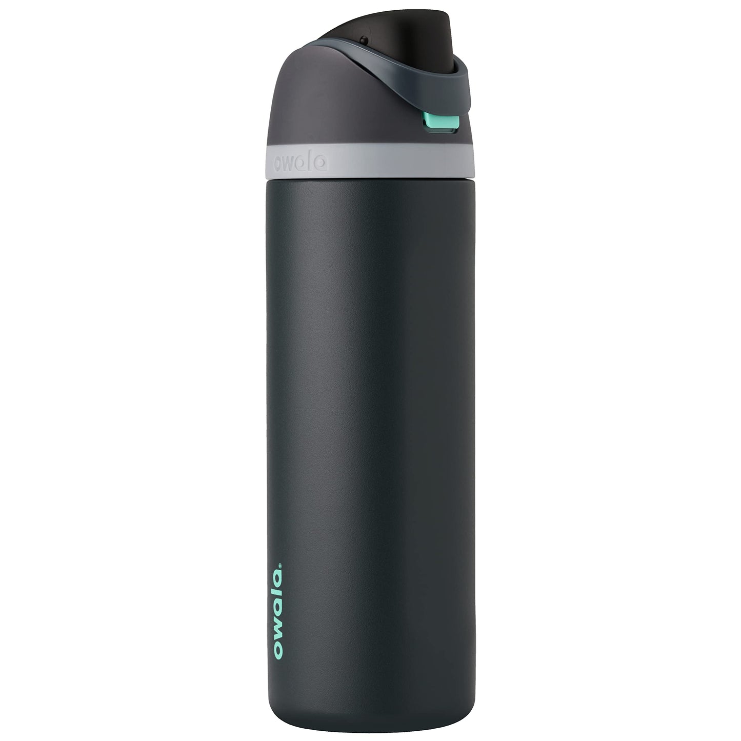 Owala FreeSip Insulated Stainless Steel Water Bottle with Straw for Sports and Travel, BPA-Free, 40oz, Foggy Tide