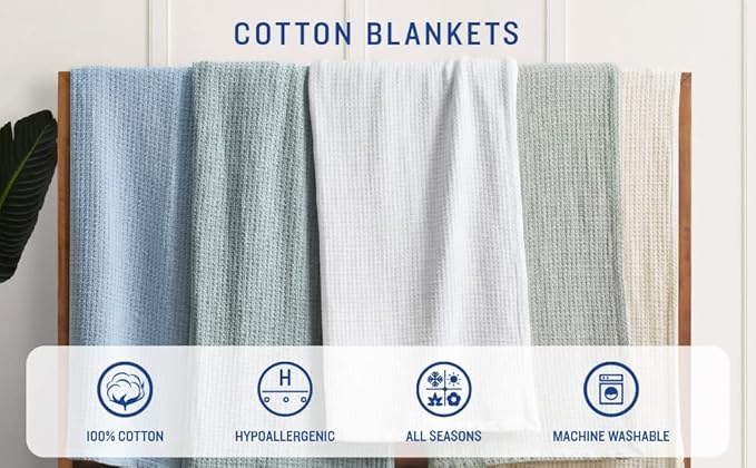 Tommy Bahama - King Blanket, Soft Cotton Bedding, Coastal Inspired Bedding Essentials (Sandy Shore Beige, King)