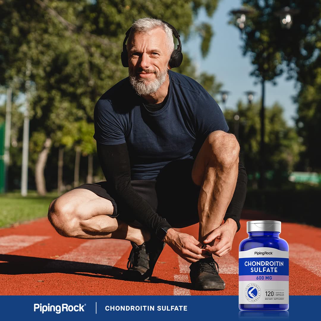 Piping Rock Chondroitin Sulfate Supplement | 600mg | 120 Capsules | Non-GMO, Gluten Free Supplement