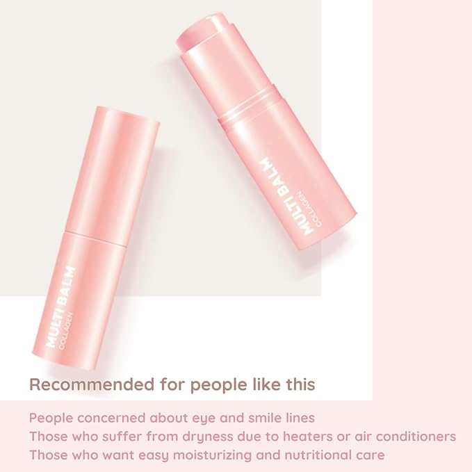【LAB factory】 Multi Balm(Collagen) Facial Moisturizer Stick | All-in-One Hydrating Balm, Eye Cream, Neck Cream (2ea)