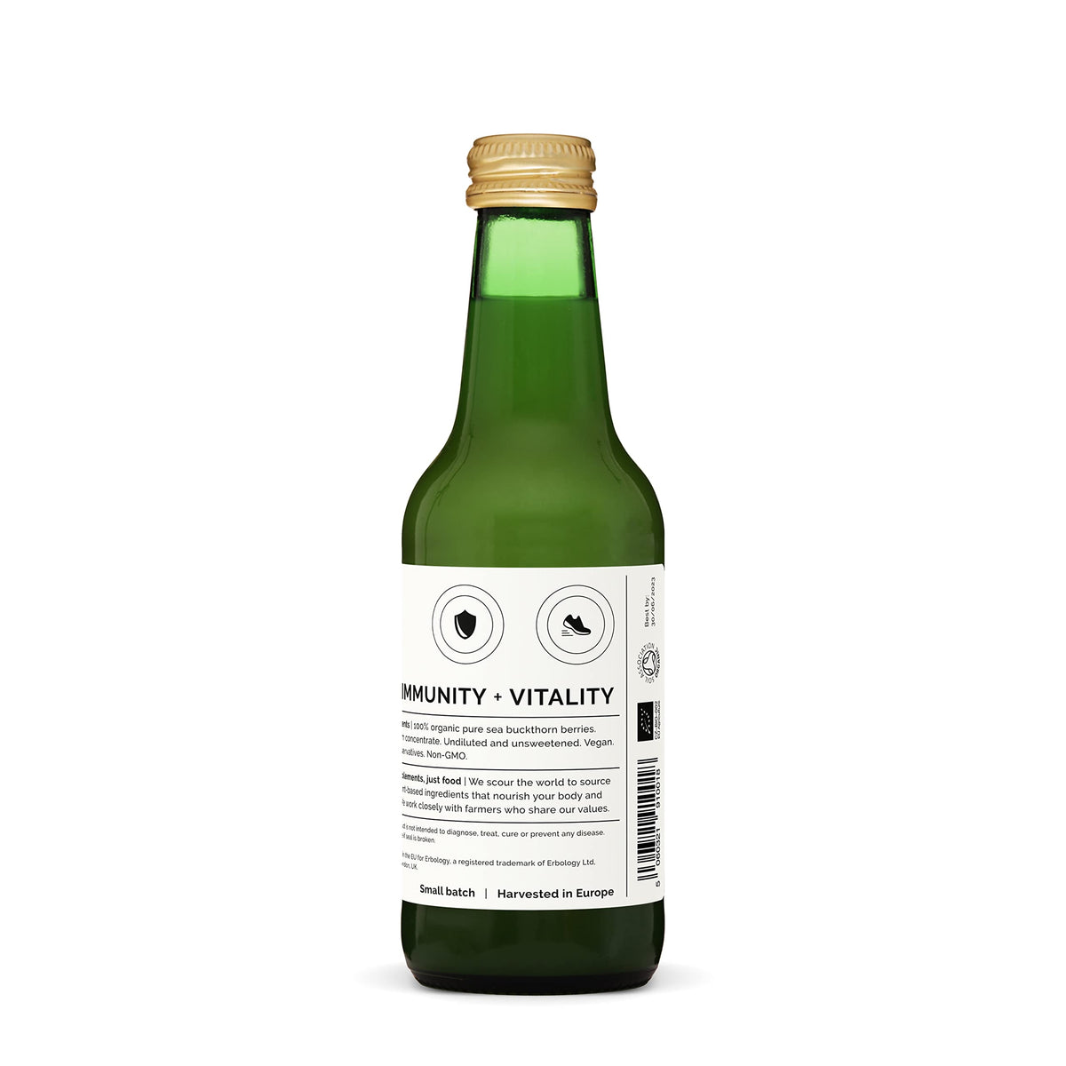 100% Organic Sea Buckthorn Juice 250ml (Box of 6) - Supports Immunity and Boosts Energy - High in Vitamin C, Omega-7 and Beta-carotene - Undiluted - No Added Sugar - Non-GMO - Recyclable Glass Bottle