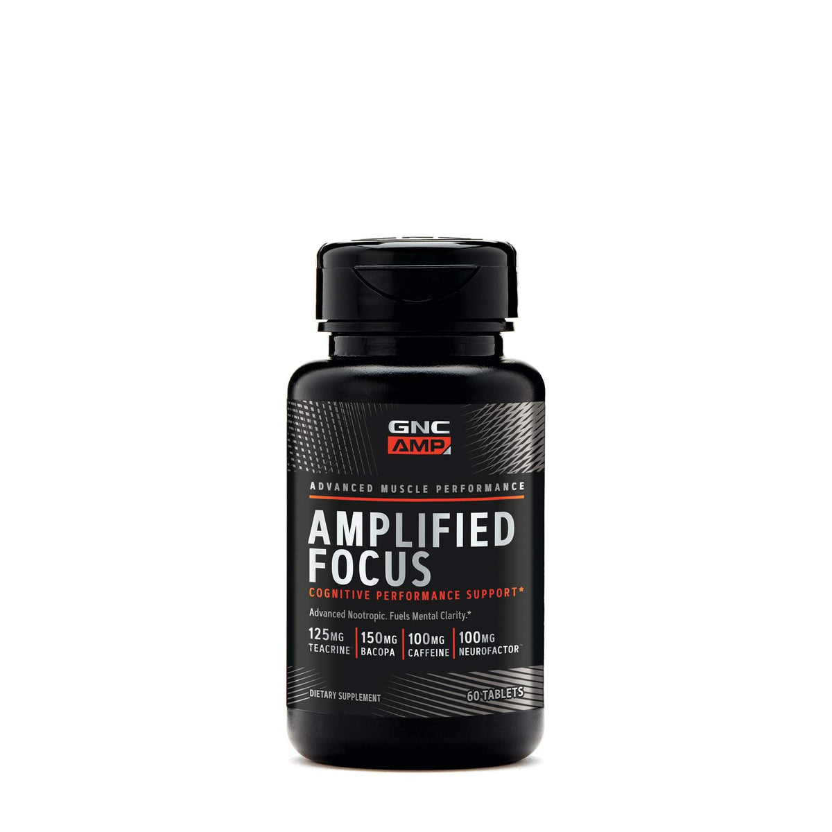 GNC AMP Amplified Focus, 60 Tablets, Fuels Mental Clarity