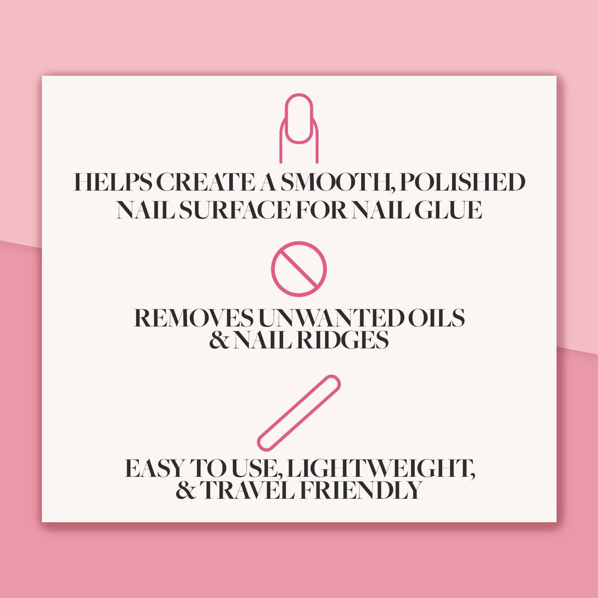 Glamnetic 7-in-1 Nail Buffer | All-in-One, 7 Step Nail Buffing Block for Filing, Shaping, Smoothing & Polishing | Lightweight & Easy to Use | EVA & Sandpaper Nail File Buffer