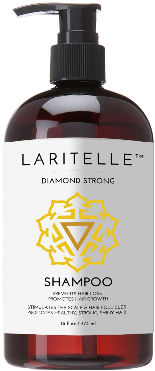 Organic Anti-Thinning Shampoo Diamond Strong | RECOMMENDED BY DERMATOLOGISTS for Hair Loss Prevention | Strengthening, Follicle Stimulating | Argan, Rosemary, Lemongrass, Ginger & Cedarwood