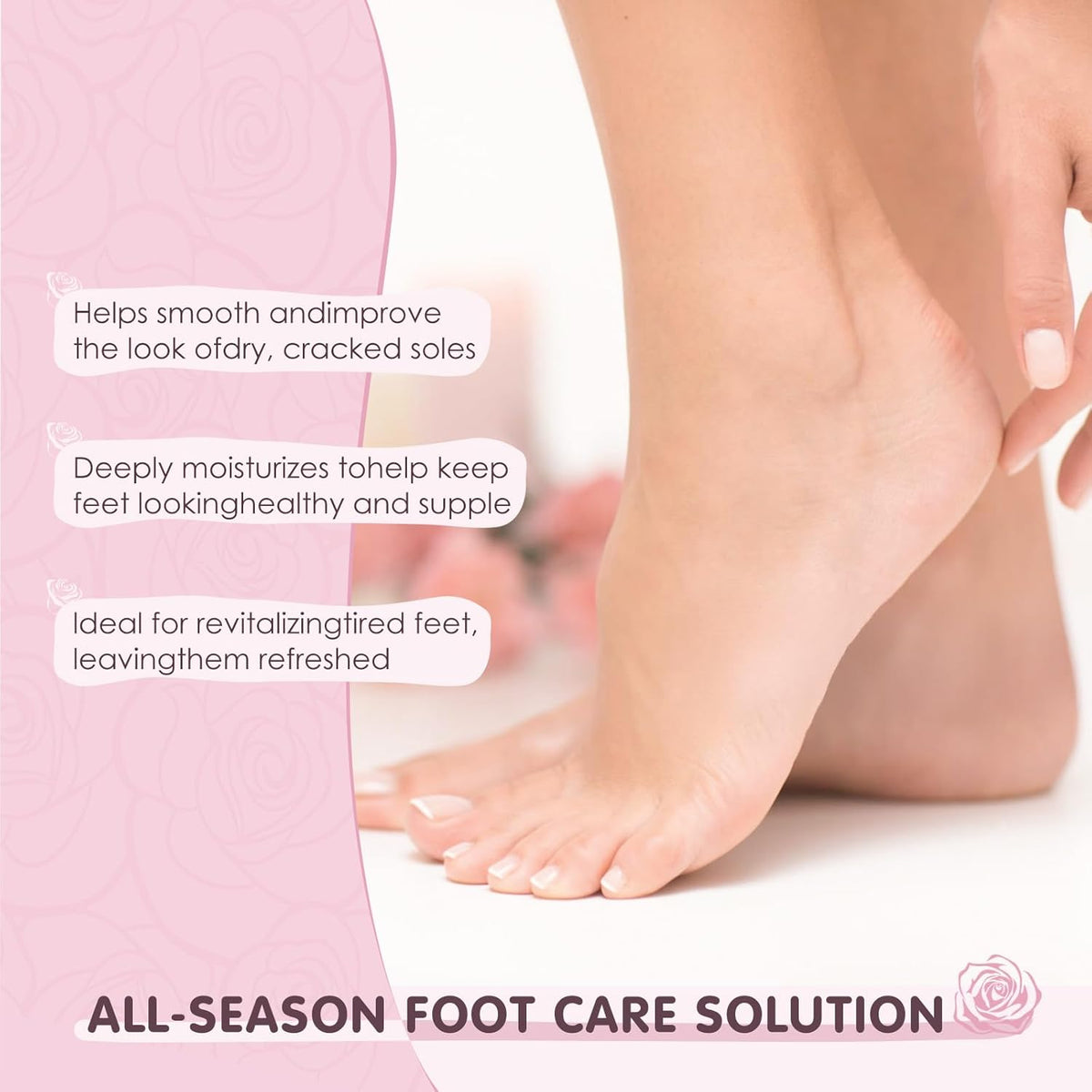 AUSLKA Moisturizing Foot Mask, Moisturizing Socks, Hydrating Moisturizer Sock for Dry Cracked Feet Heel, Leave Your Feet Moisture and Smooth(Shea Butter) - 6 Packs