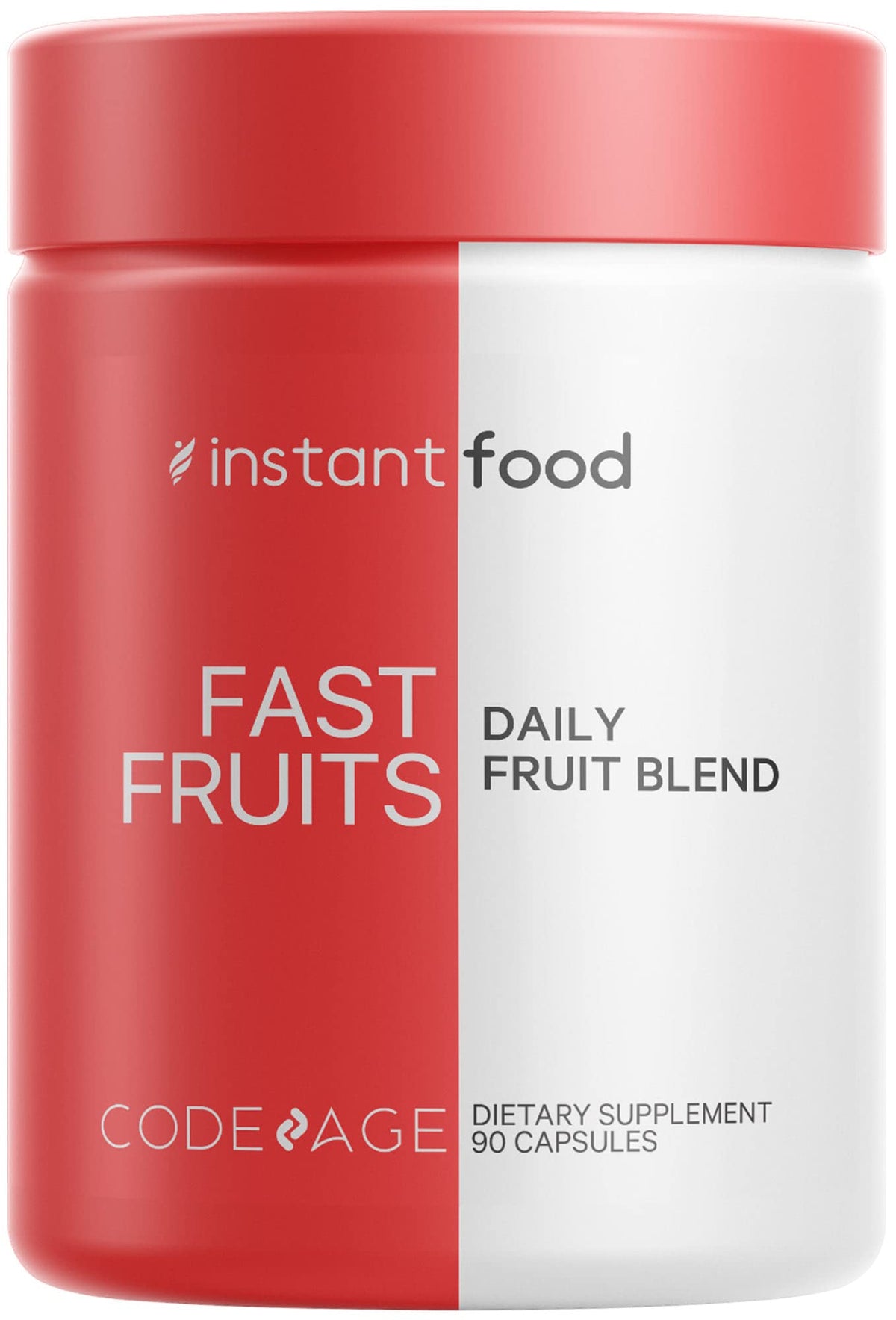Codeage InstantFood Easy Veggies + Fast Fruits Bundle – Vegetable & Fruit Blend Capsule Supplement – Plant-Based Phytonutrient Formula – Vegan, Non-GMO – 180 Capsules