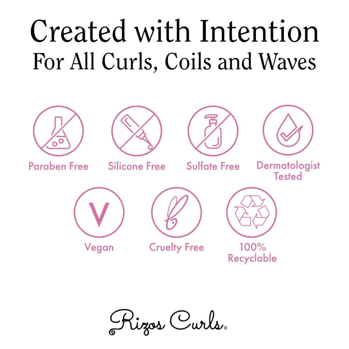 Rizos Curls Alcohol-Free Curl Hair Spray – Flexible Hold, Volume & Frizz Control – Adds Shine & Bounce for All Hair Types Wavy, Curly, Coily 1a–4c – Sulfate, Paraben & Alcohol-Free