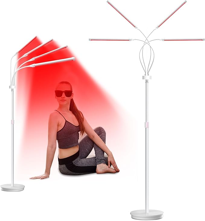 Red Light Therapy for Body, 180LEDs Red Light Therapy Lamp with Stand, Infrared Light Device at Home, Office