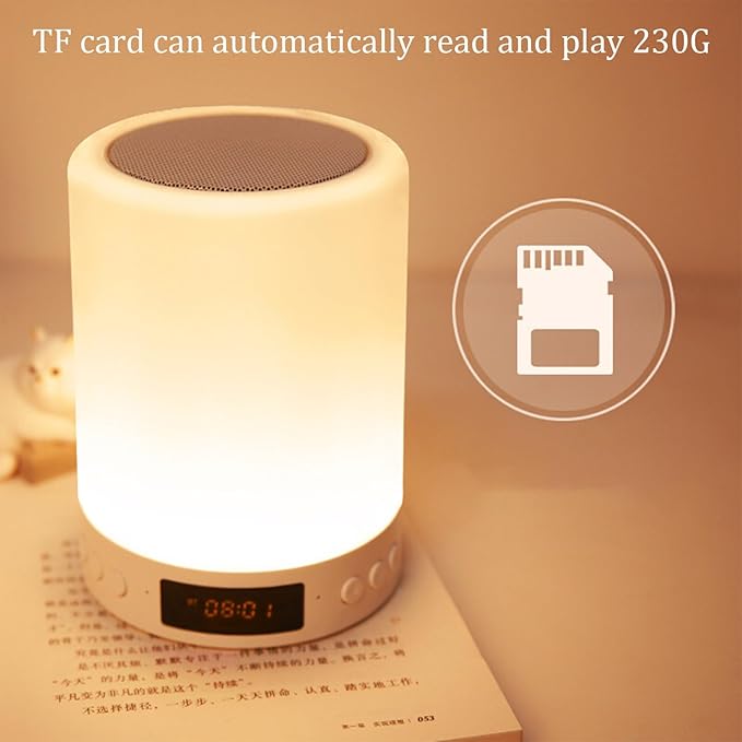 Rest Baby Sound Machine, Relax Noise Soother with Adjustable Brightness Soft RGB Color Changing Night Light, White Noise Machine Sleep with Wake Alarm Clock for Aid Adults & Baby Bedroom