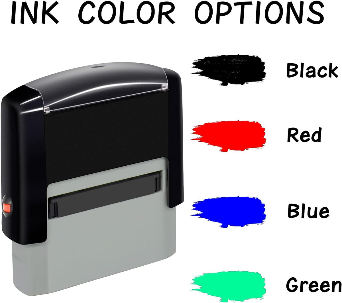 Personalized Stamp (38 x 14mm -3 Lines)- Custom Self Inking Rubber Stamps- Return Custom Address Stamp