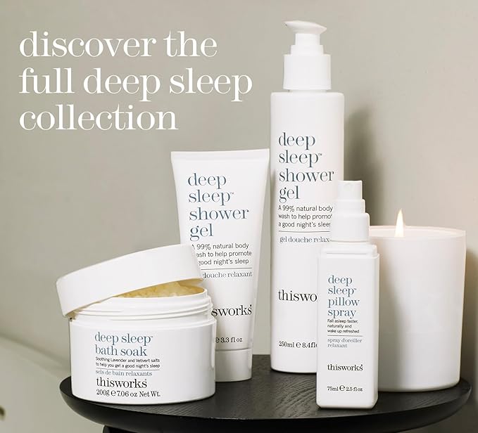 THISWORKS Deep Sleep Body Whip, an All Over Body Butter Infused with our Deep Sleep Functional Fragrance and Magnesium, to Moisturise Skin & Aid Sleep, 200ml