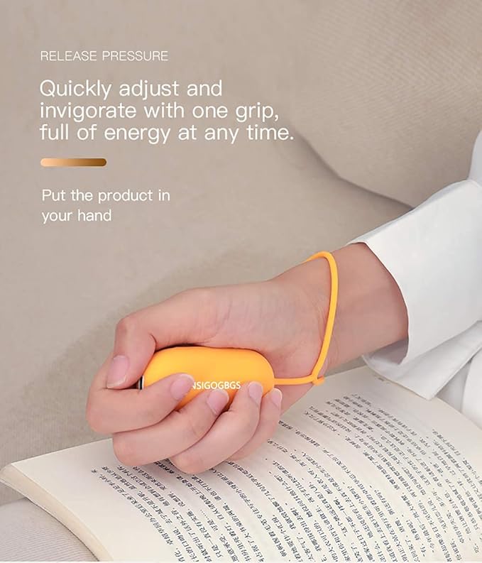 Brain Massage Adjust Heart Rate,Headache Focus Attention,Small and Easy to Carry,Improve Deep Sleep (Grey)