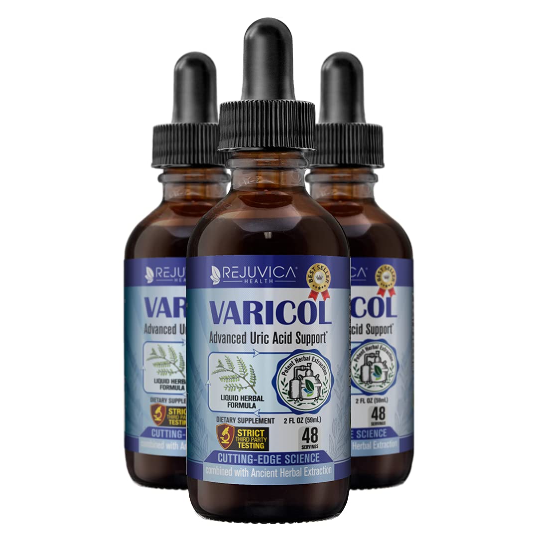 Varicol - Advanced Uric Acid Support Supplement - Liquid Delivery for Better Absorption - Tart Cherry, Chanca Piedra, Celery Seed, Ginger & More!