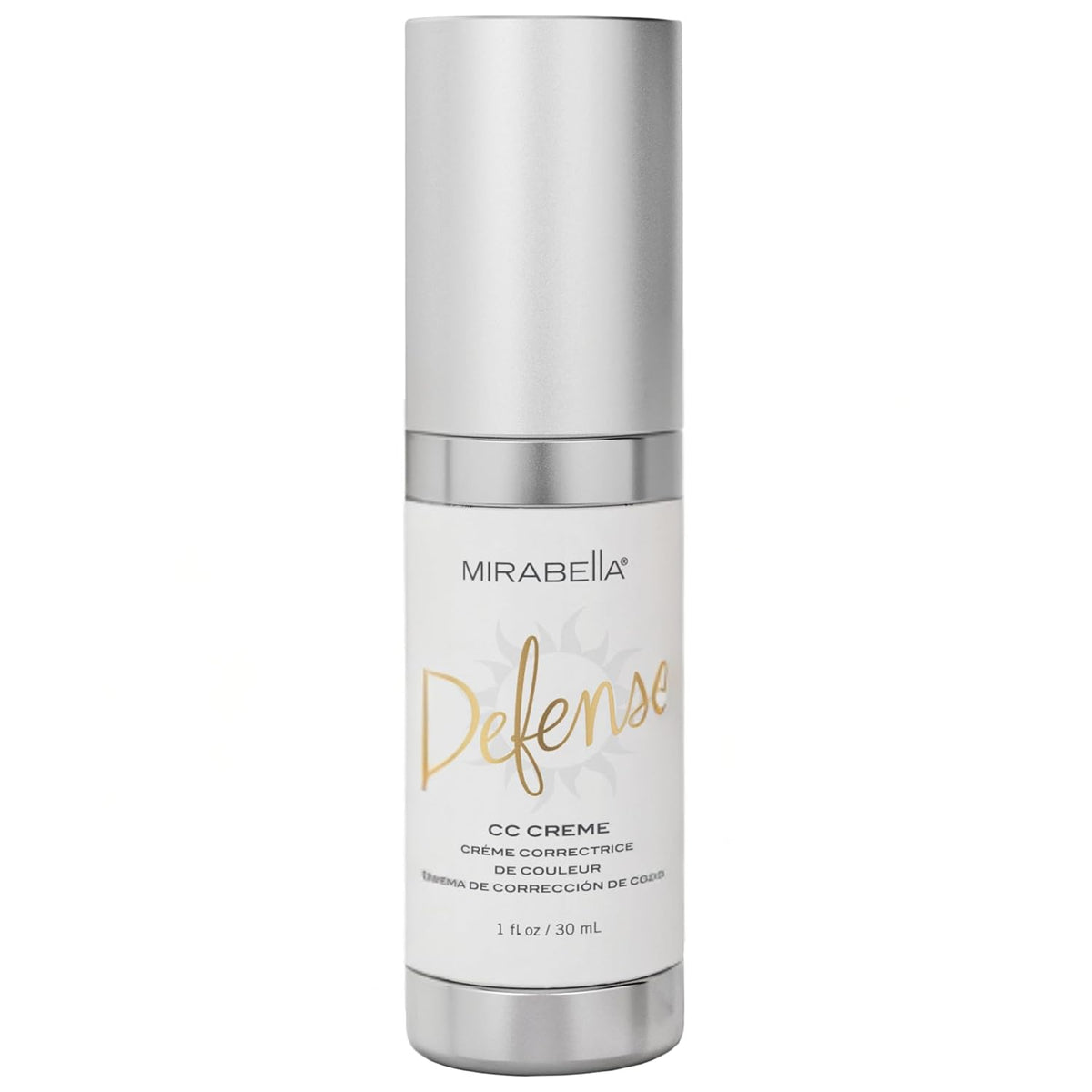 Mirabella Defense CC Creme Full Coverage Foundation with SPF 20, CC Cream Foundation with Sunscreen & Hyaluronic Acid, Oil Control with Salicylic Acid - Fair