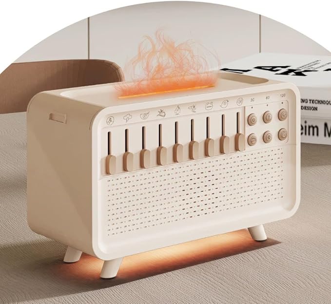 White Noise White Noise Sound System, Bluetooth Wireless Speaker for Travel, Portable Noise Machines for Sleeping with Night Lights and humidifier, Equipped with humidifier Function