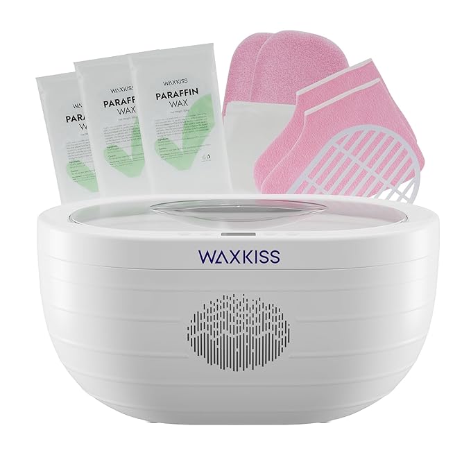 Paraffin Wax Machine for Hand and Feet with 3 packs of Paraffin Wax Refills Unscented,3000ml Hand wax Paraffin Machine for Reservation Paraffin Wax Bath
