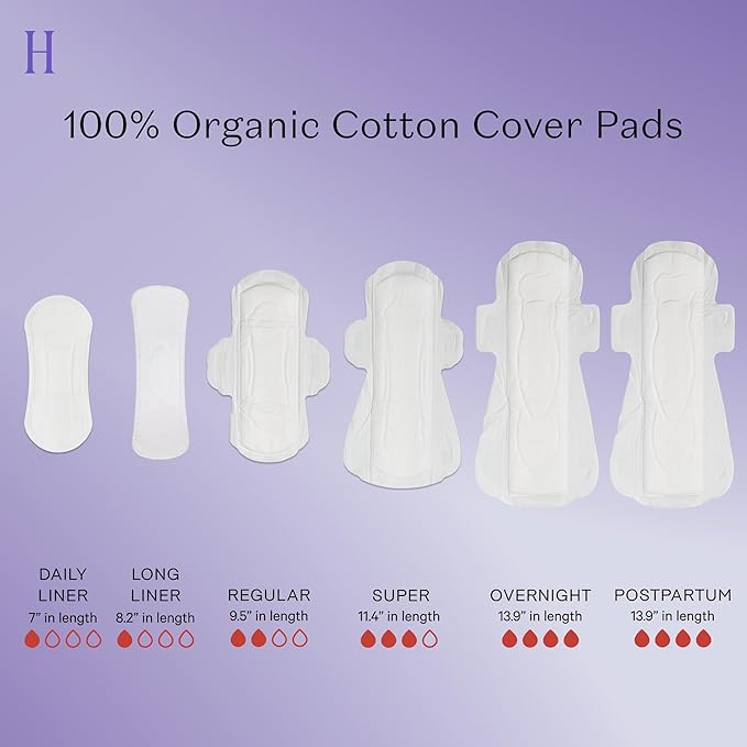 The Honey Pot Company - Herbal Pads for Women - Overnight w/Wings - Infused w/Essential Oils for Cooling Effect & Organic Cotton Cover - Feminine Care - FSA & HSA Eligible - 12 ct