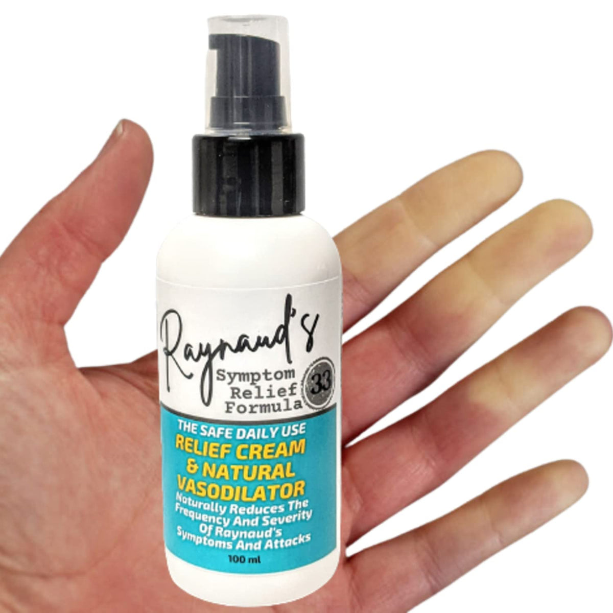 Tamed Organics Raynaud's Symptom Relief Topical Treatment Cream Get Rid of Painful Cold White Stiff Fingers and Toes. Natural Vasodilator Formula Improves Circulation and Warms Hands and feet.