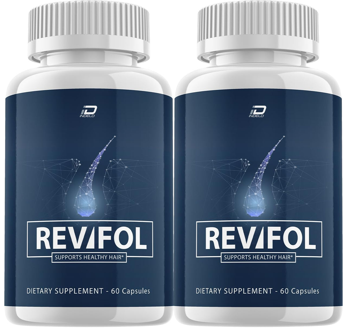 Revifol Hair Growth Support Supplement - Revifol Capsules - Hair Vitamins - Revifol for your Hair with Rejuvenate Your Follicles at the Root - Ravifol Pills (2 Pack - 120 Capsules)