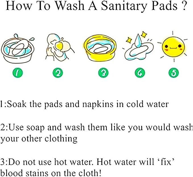 Reusable Menstrual Pads, Breathable Mesh Surface Cloth Pads for Heavy Flow with Wet Bag, Large Sanitary Pads Set with Wings for Women, Washable Overnight Cloth Panty Liners Period Pads