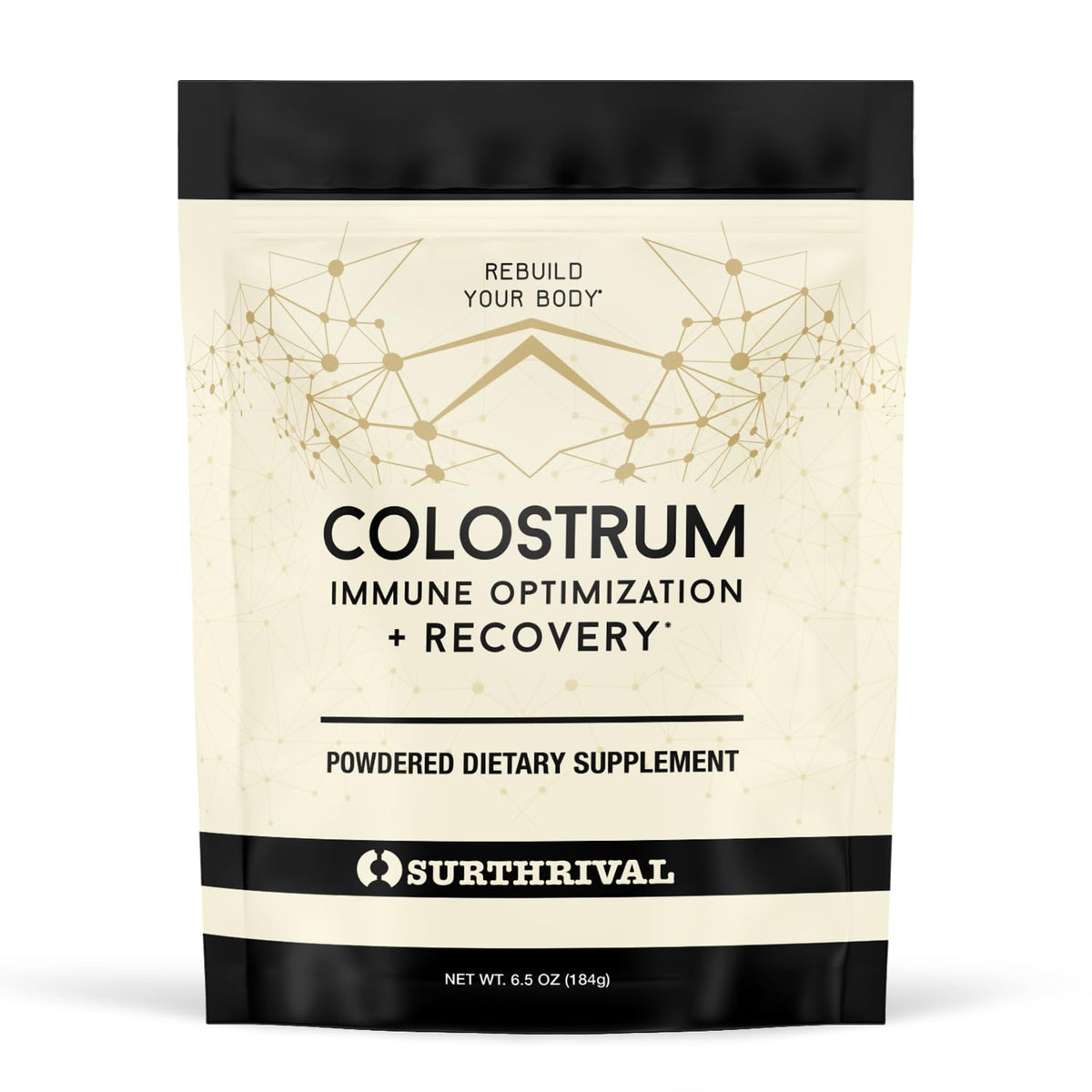 Surthrival: Colostrum Powder (6.5oz), Immune Optimization & Recovery, Powdered Dietary Supplement, Gut Health, Immune Support, Keto Friendly