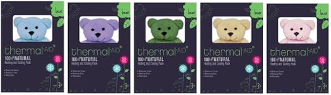 Thermal-Aid Zoo Animals - Bella The Pink Bear - Heatable Therapeutic Stuffed Animals for Kids - Hot & Cold Therapy - Ice Pack & Heating Pack