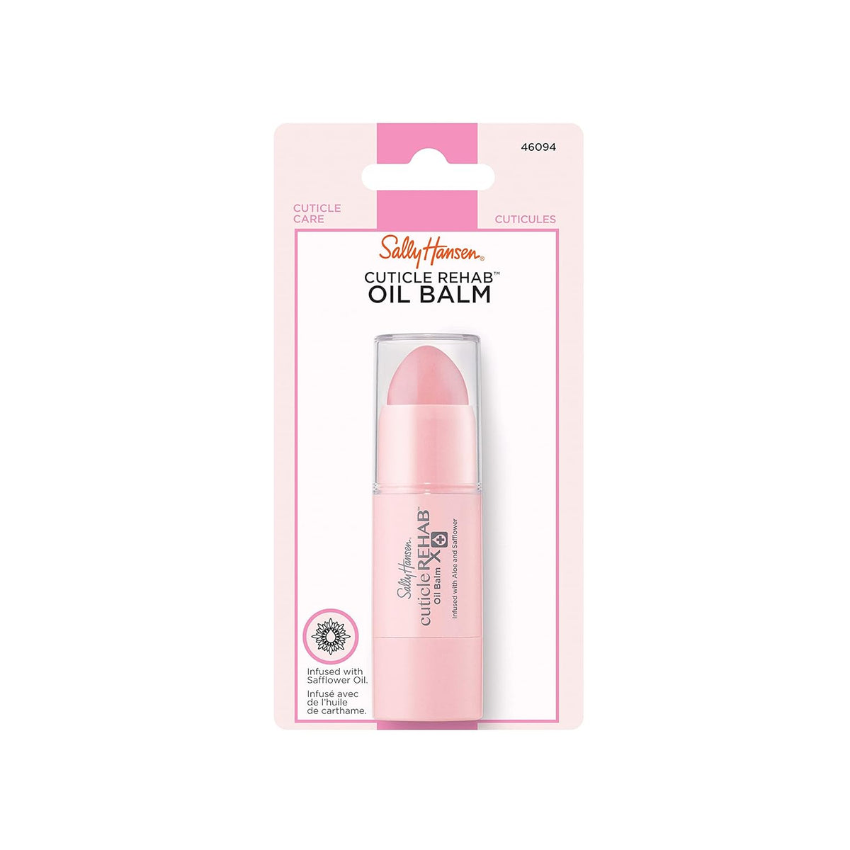 Sally Hansen Cuticle Rehab Oil Balm, Natural Essential Oil, Vitamin E, Nourish and Condition, Dry Nails and Cuticles