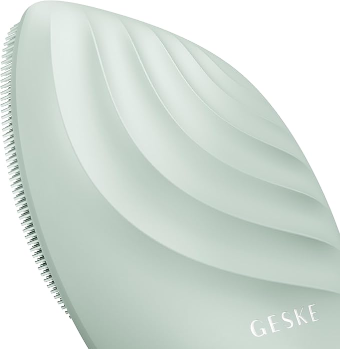 SmartAppGuided™ Sonic Facial Brush 5 in 1 | Vibrating Electric Facial Cleansing Brush | Soft Silicone Brush | Professional Facial Cleanser | Skin Cleanser & Exfoliator | Face Massager
