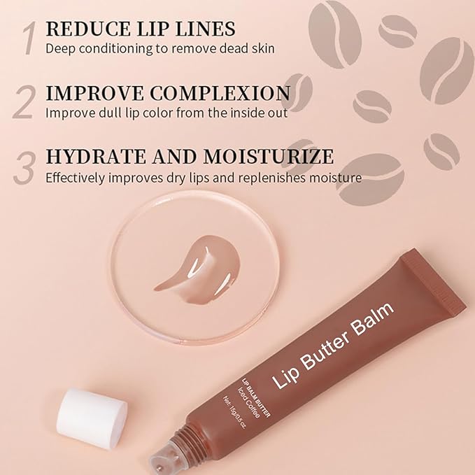 Lip Butter Balm - Lip Balm Hydrating - Tinted Lip Balm - Moisturizing Lip Gloss Set - Girls Lip Oil - Lip Moisturizer for Women - Lip Care Products - Christmas Gifts for Teen Girls