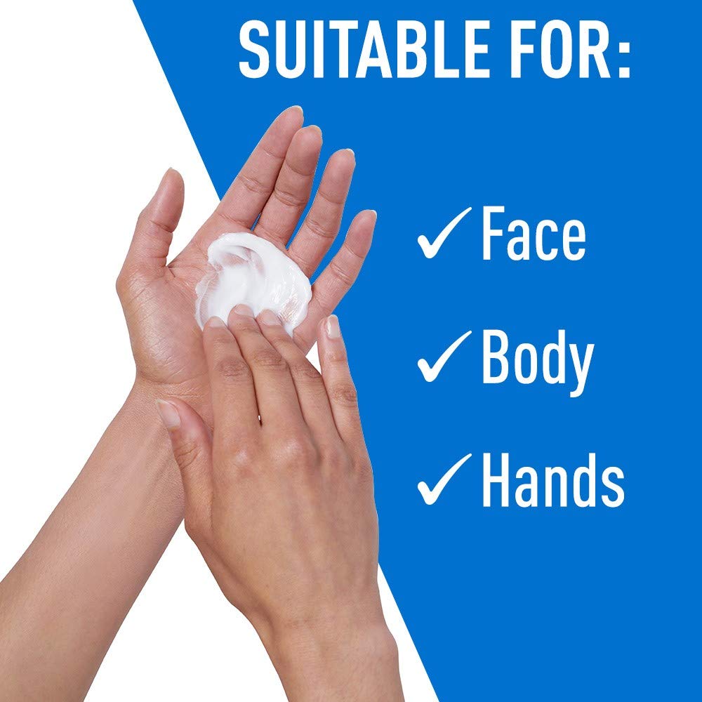 CeraVe Moisturizing Cream & Hydrating Facial Cleanser Skin Care Set, Combo Pack For Dry Skin Relief, Travel Essentials, 1oz Cleanser + 16oz Cream With Pump