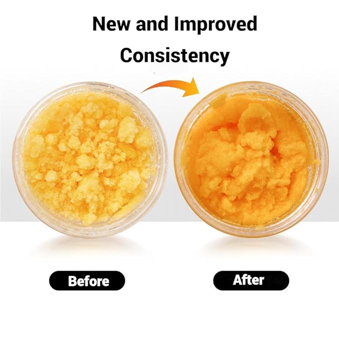 Kojic Acid Body Scrub - With Pure Kojic and Orange Oil | Natural Exfoliating Salt Body & Face Scrub-With Dead Sea Salt | Glycerin Grapeseed/Jojoba Oil- Brightens and Softens Skin 8.8 oz