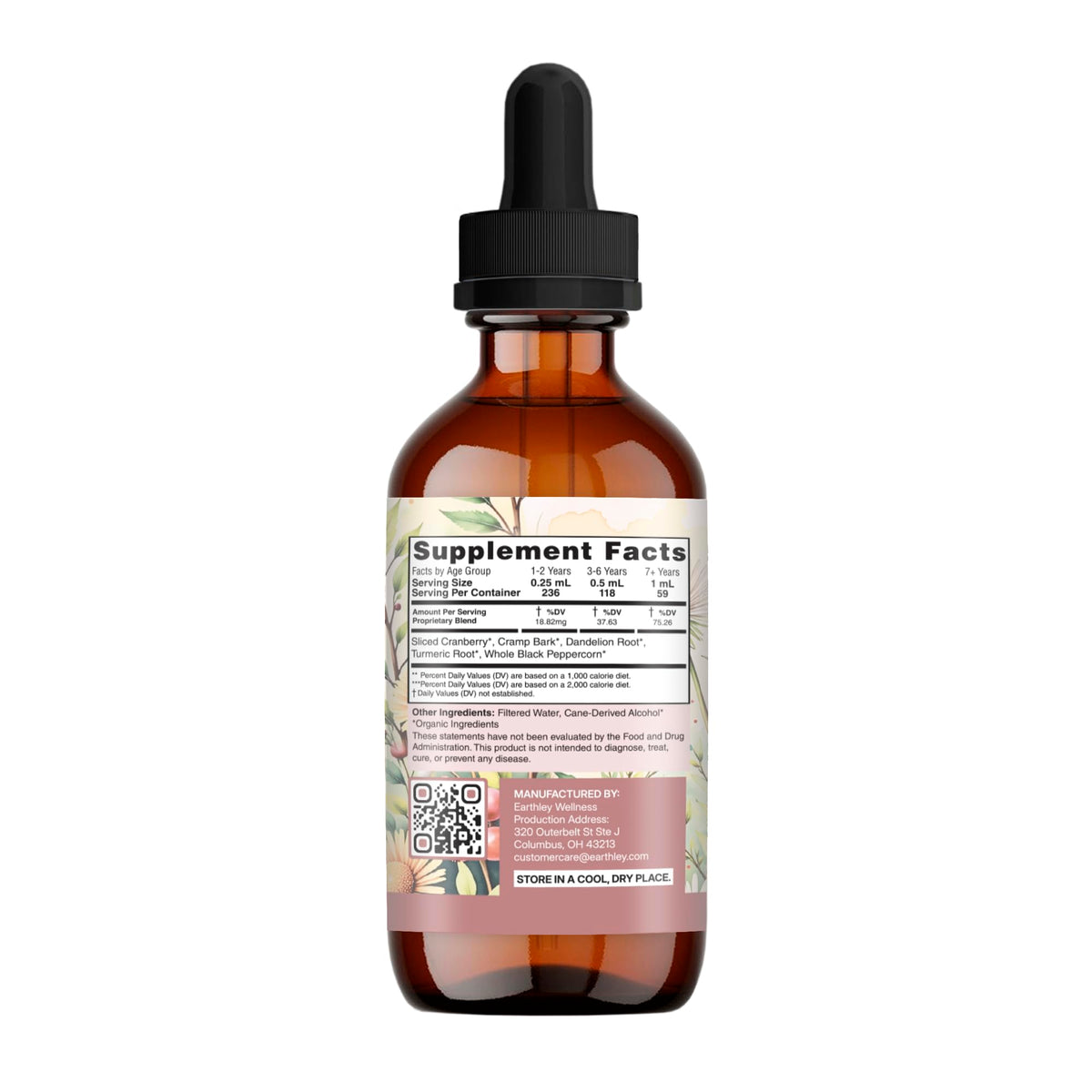 Earthley Wellness UT Relief, Urinary Tract Relief, Detoxing and Helps Ease Inflammation, Promotes Urinary Tract Health, Help Manage Infection, Relieve Cramping (2oz)