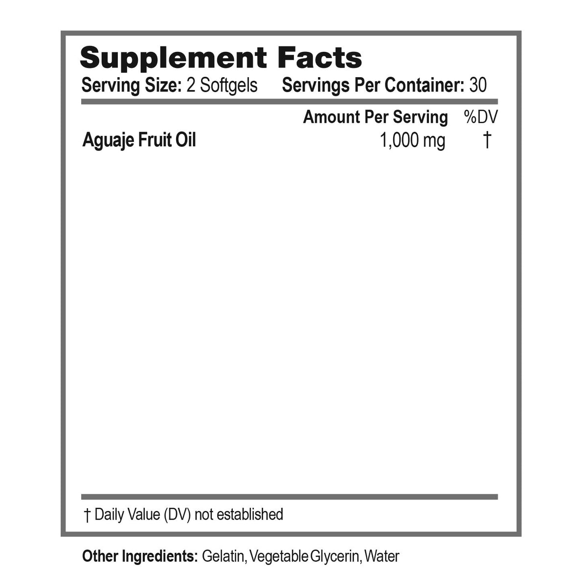 NOOT Aguaje Oil Softgel 1000 mg | Natural Phytoestrogens For Women & Organic Peruvian Aguaje Supplement | Ideal for Wellness, Skin Glow, Curves, Hair Strength & Hormone Balance For Women - 60 Softgels