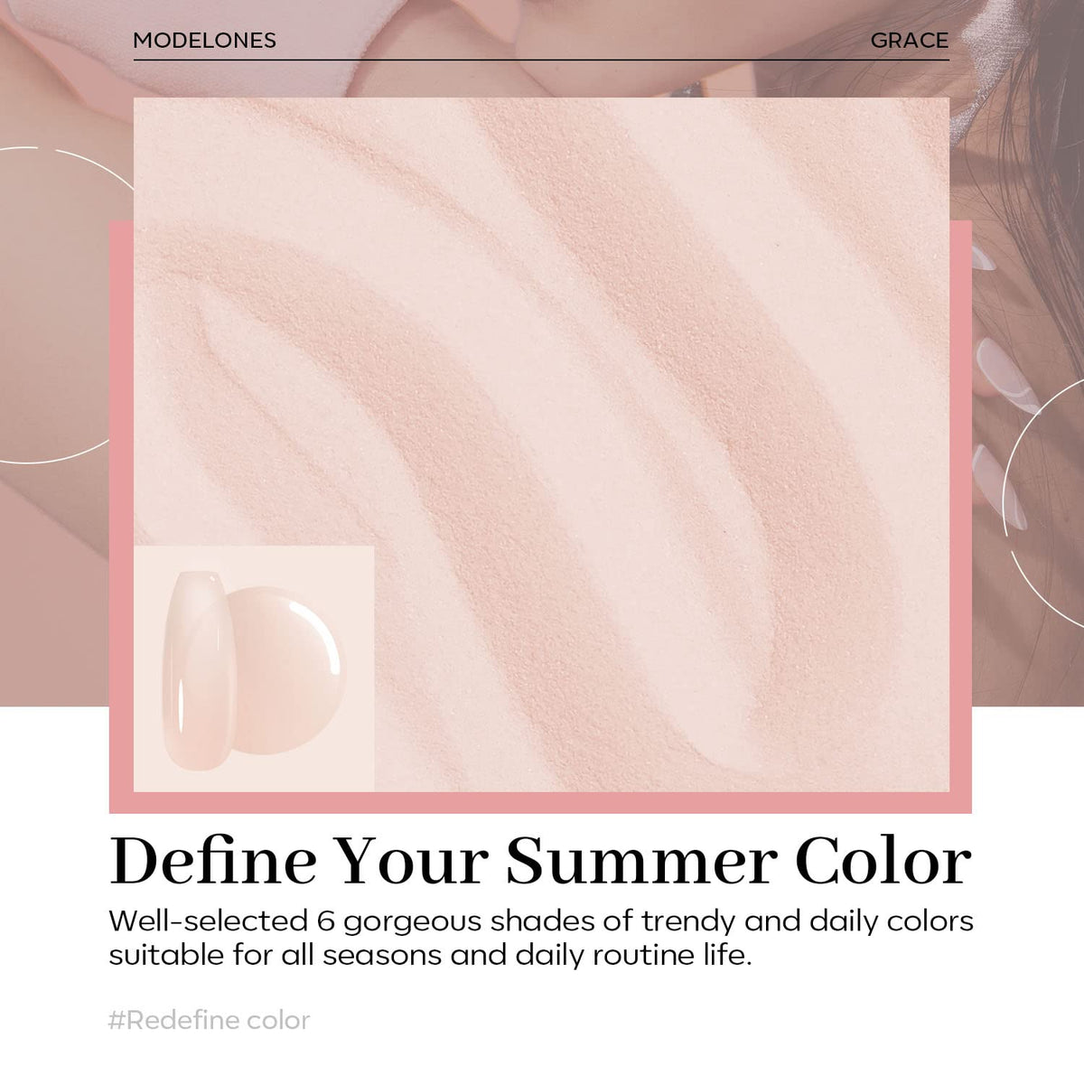Modelones Dip Powder Nail Art Translucent Sheer Nude Color, 28 Long-Lasting Build Powder Salon DIY at Home No Lamp Cured