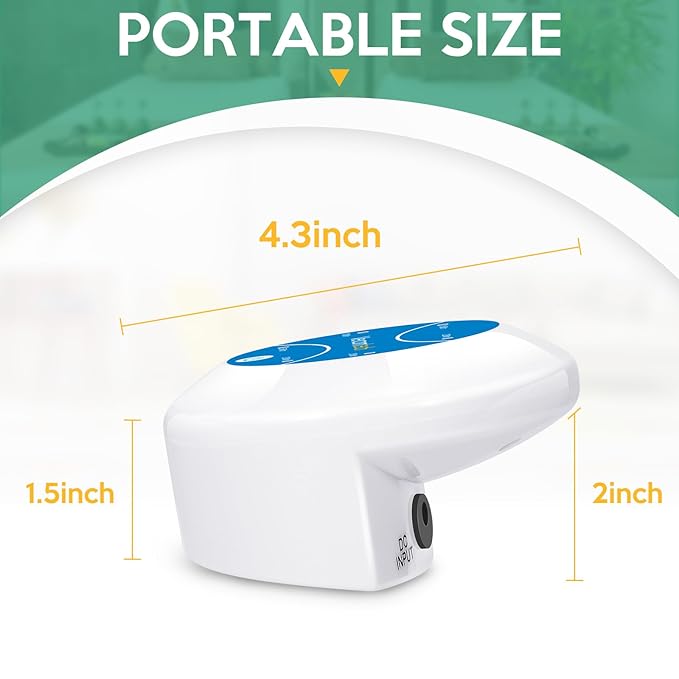 Portable Ionic Detox Foot Bath Machine, Ionic Detox Foot Spa Chi Cleanse with 5 Liners for Home Use Spa Club Salon Travel Holiday Gift, One touch to Start, Blue Without Tub
