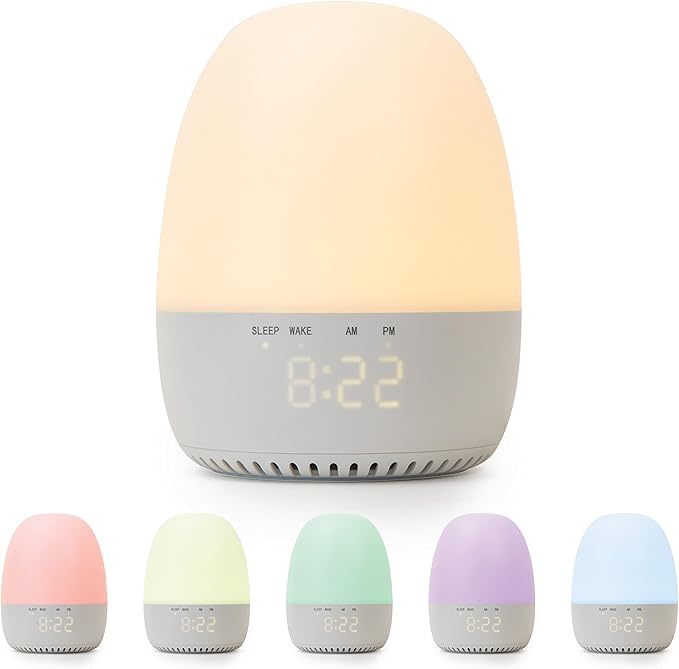 Yogasleep Light to Rise White Noise Sound Machine & Sleep Trainer with Night Light. Sleep Aid for Baby & Toddler, 30 Soothing Sounds Including Lullabies & Nature Sounds, Registry & Nursery Must Have