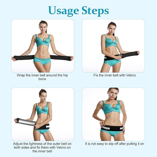 Back Brace for Lower Back Pain, Si Belt, Sciatic Nerve, Relief for Sciatica, Hip, Spine Pain, Pelvic, Sacroiliac Belt-Breathable & Adjustable Lumbar for Women and Men