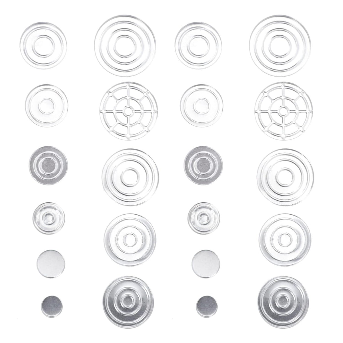 Lurrose 22pcs Empty Metal Pans Tin Palette Eyeshadow Pans Watercolor Palette Refillable Container Eyeshadow Blush Lipstick Organizer for Cosmetic Palettes